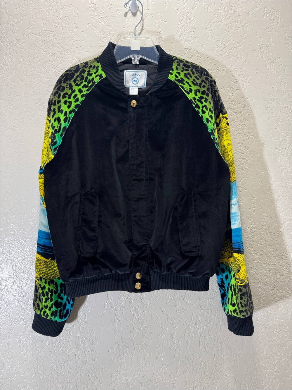 Versace  H&M 2011 Leopard  Baroque Bomber Jacket Women’s Medium Rare Collectible